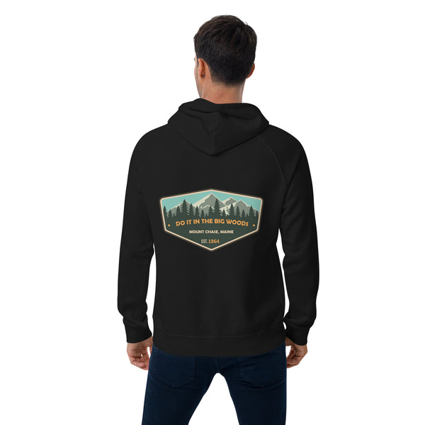 "Do it in the Big Woods" Unisex eco raglan hoodie