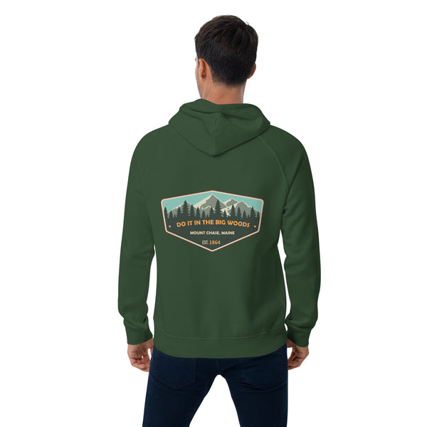 "Do it in the Big Woods" Unisex eco raglan hoodie