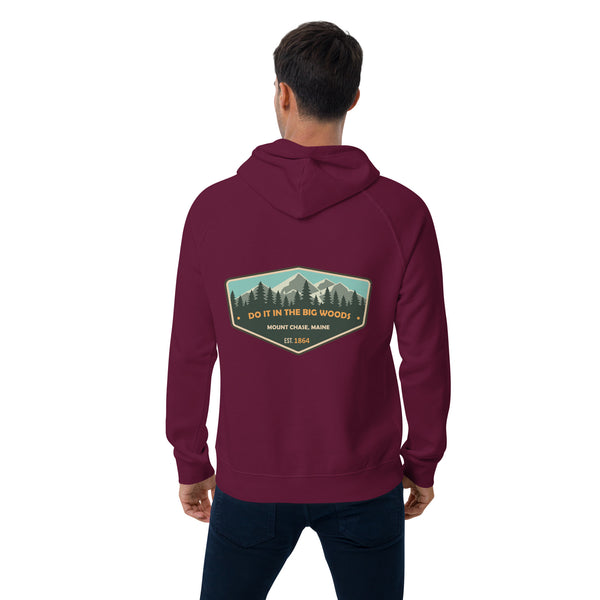 "Do it in the Big Woods" Unisex eco raglan hoodie