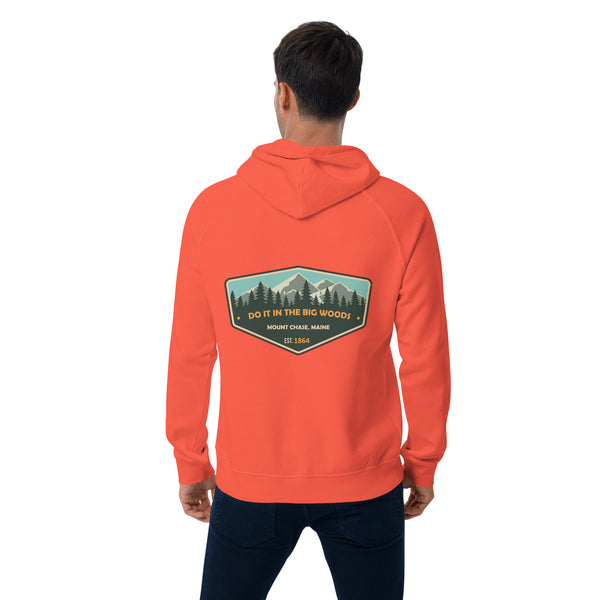 "Do it in the Big Woods" Unisex eco raglan hoodie