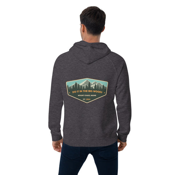 "Do it in the Big Woods" Unisex eco raglan hoodie