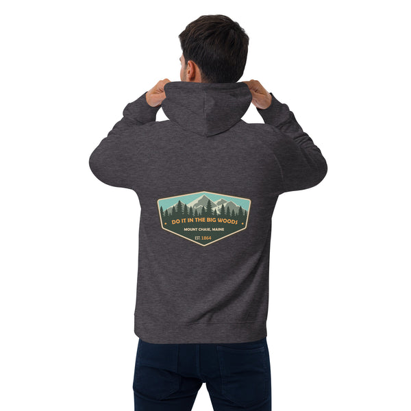 "Do it in the Big Woods" Unisex eco raglan hoodie