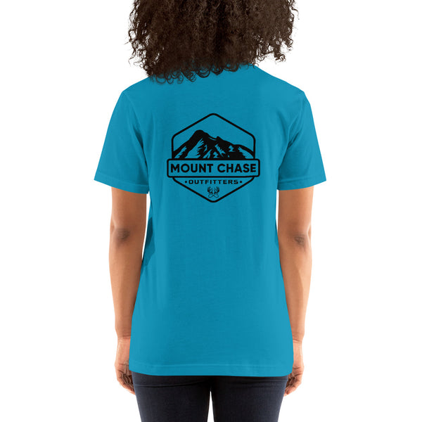 "Mount Chase Outfitters" Woman's t-shirt