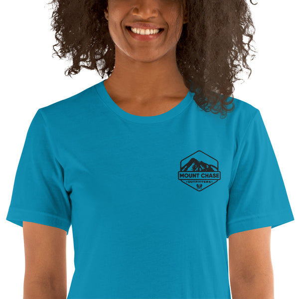 "Mount Chase Outfitters" Woman's t-shirt