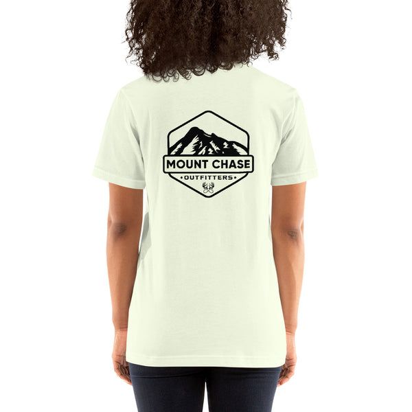 "Mount Chase Outfitters" Woman's t-shirt