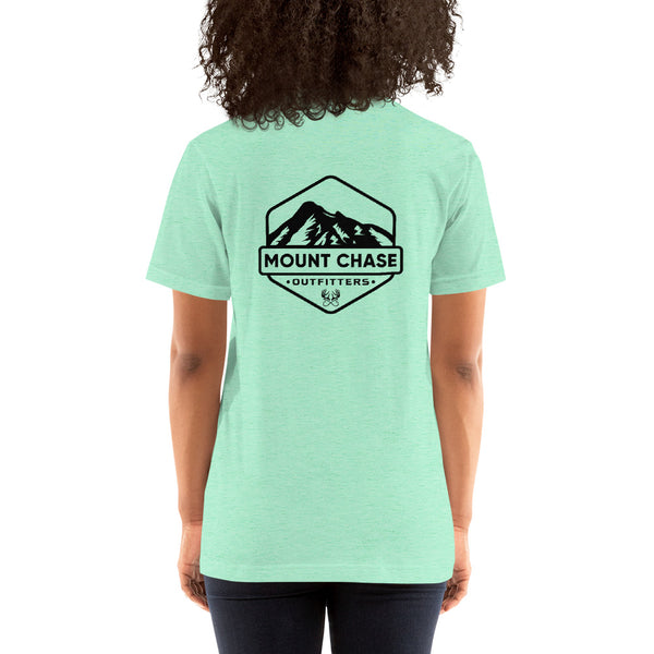 "Mount Chase Outfitters" Woman's t-shirt