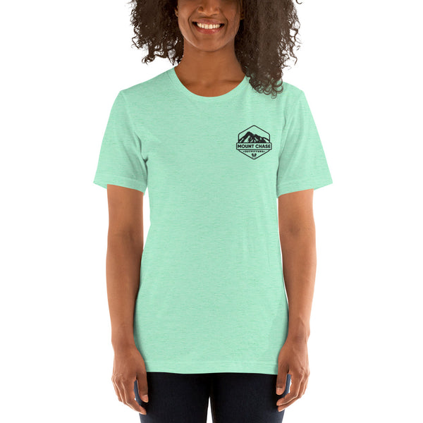 "Mount Chase Outfitters" Woman's t-shirt