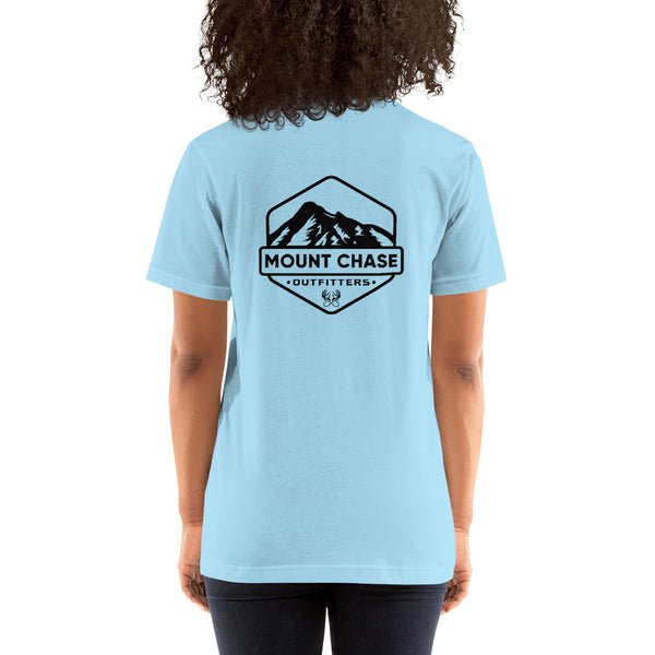 "Mount Chase Outfitters" Woman's t-shirt