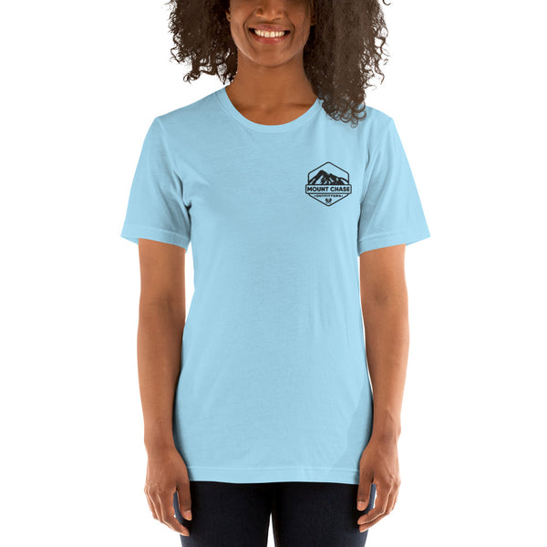 "Mount Chase Outfitters" Woman's t-shirt