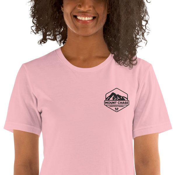 "Mount Chase Outfitters" Woman's t-shirt