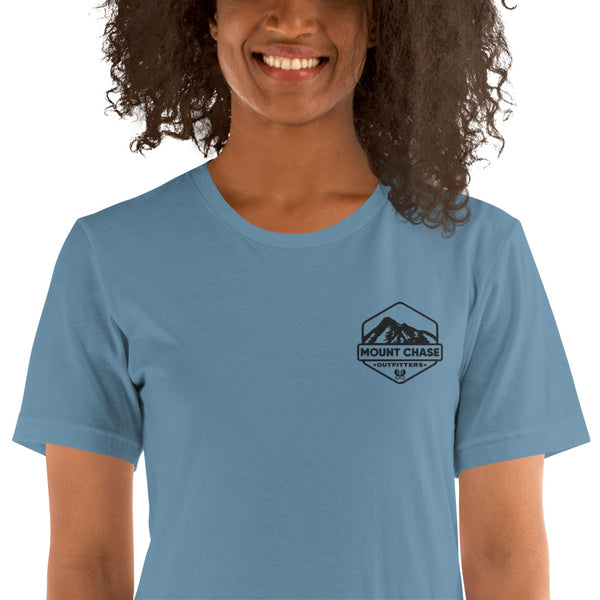 "Mount Chase Outfitters" Woman's t-shirt