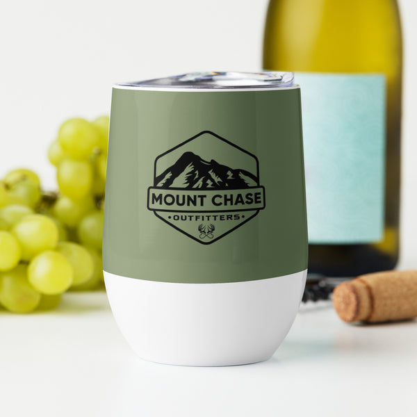 "Mount Chase Outfitters" Wine tumbler